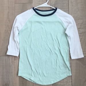Old navy baseball tee in mint green